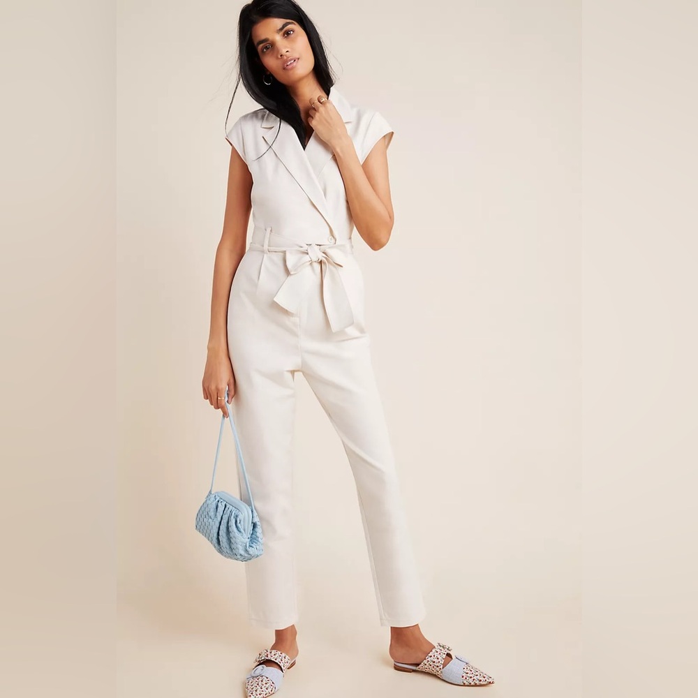 Anthropologie Eliza Jumpsuit | Size 4 | Khaki